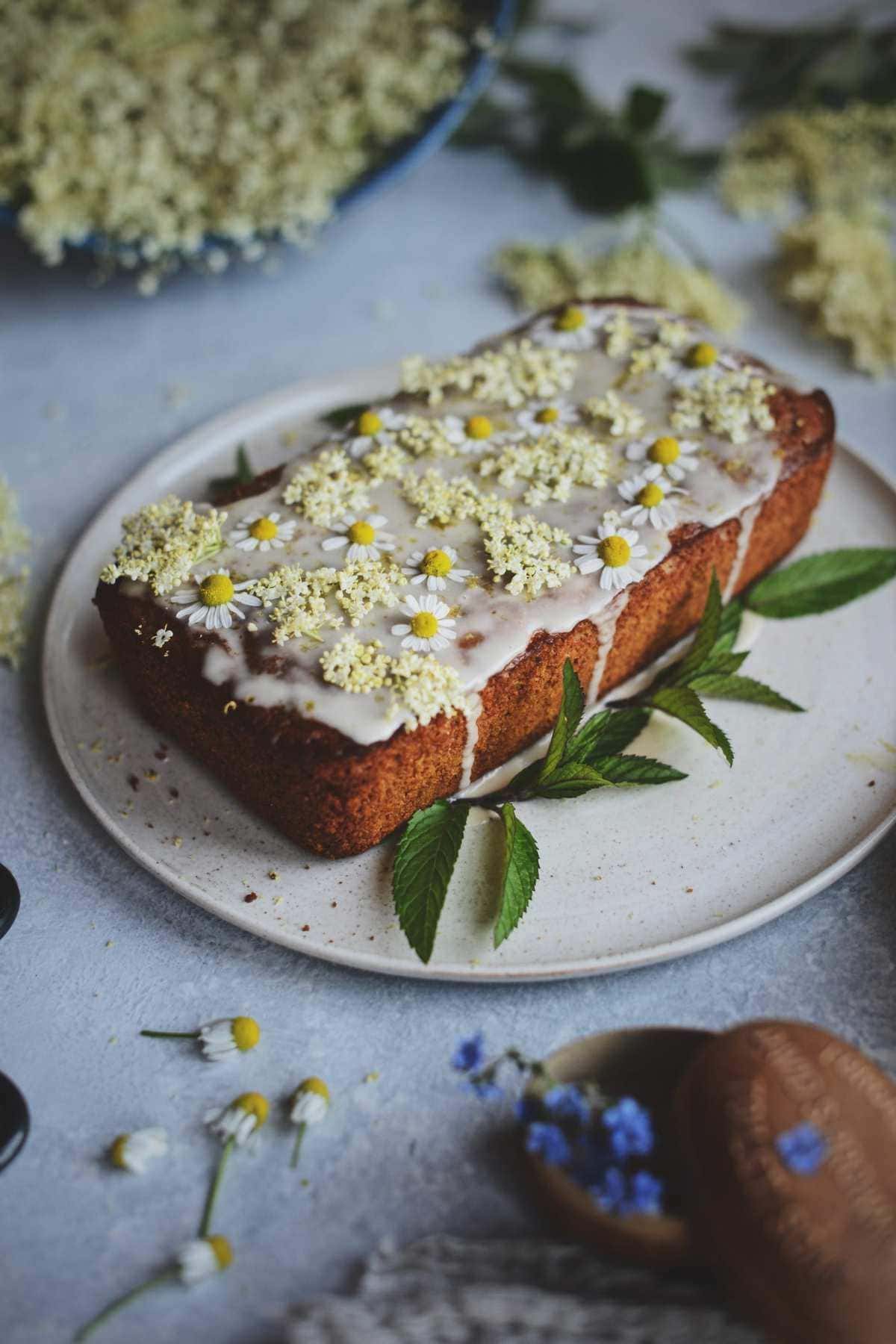 Fare Isle | Wilde Elderflower Honey Lemon Drizzle Cake - Egg/Dairy Free