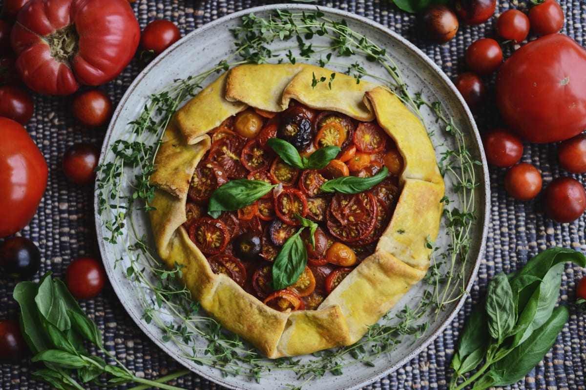 Heirloom Tomato Tart - This Savory Vegan