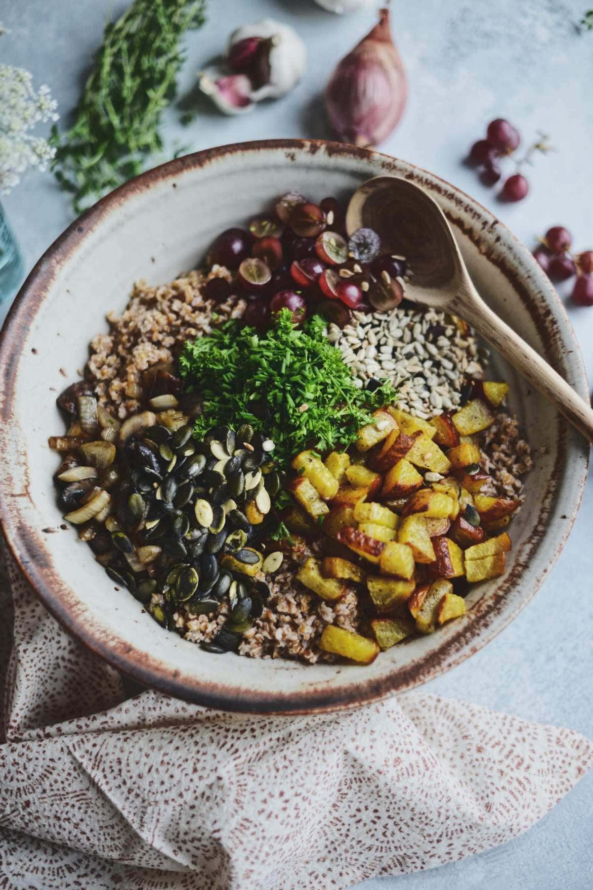 Fare Isle | Vegan Harvest Bulgar Salad