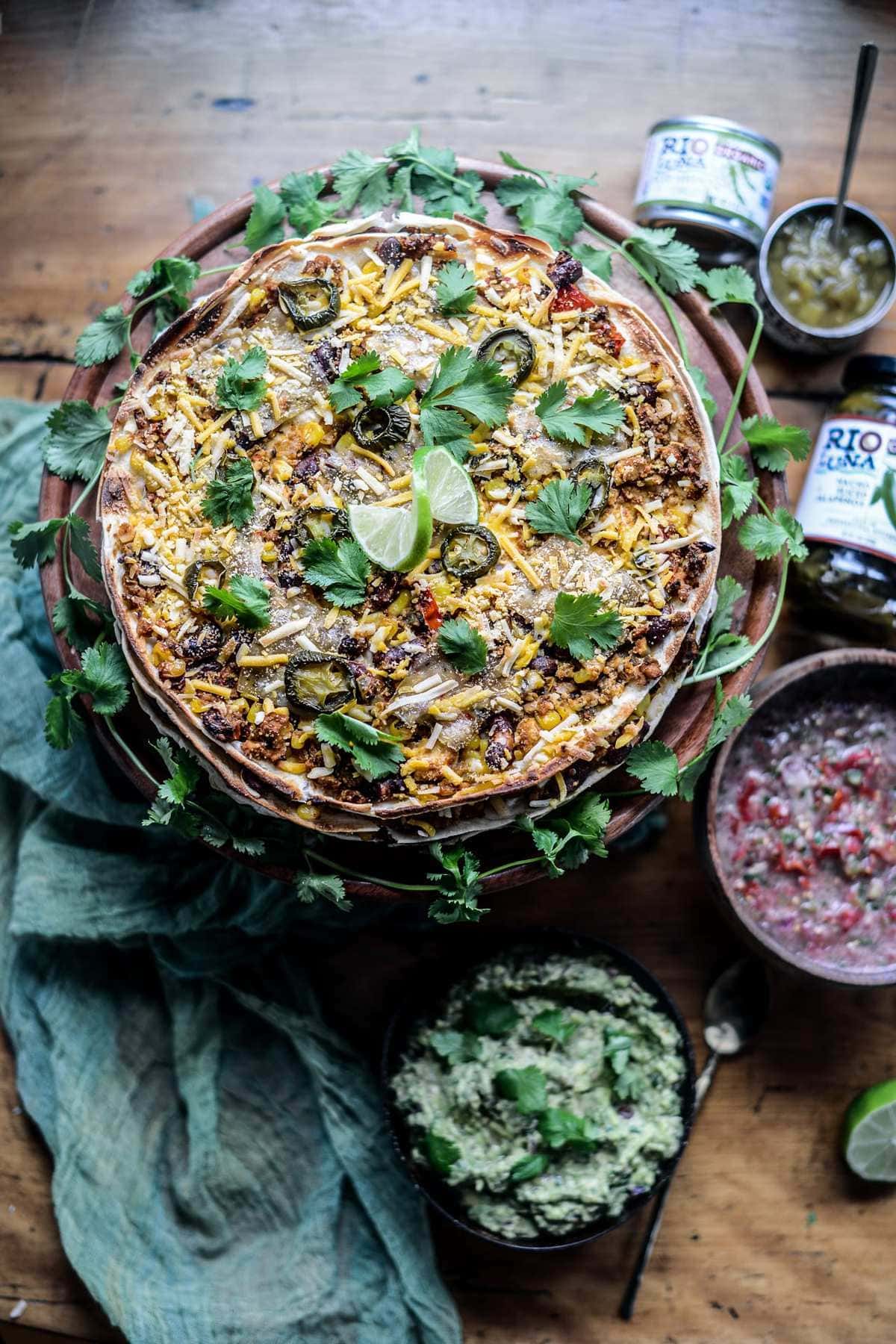 Fare Isle | Vegan Layered Taco Cake