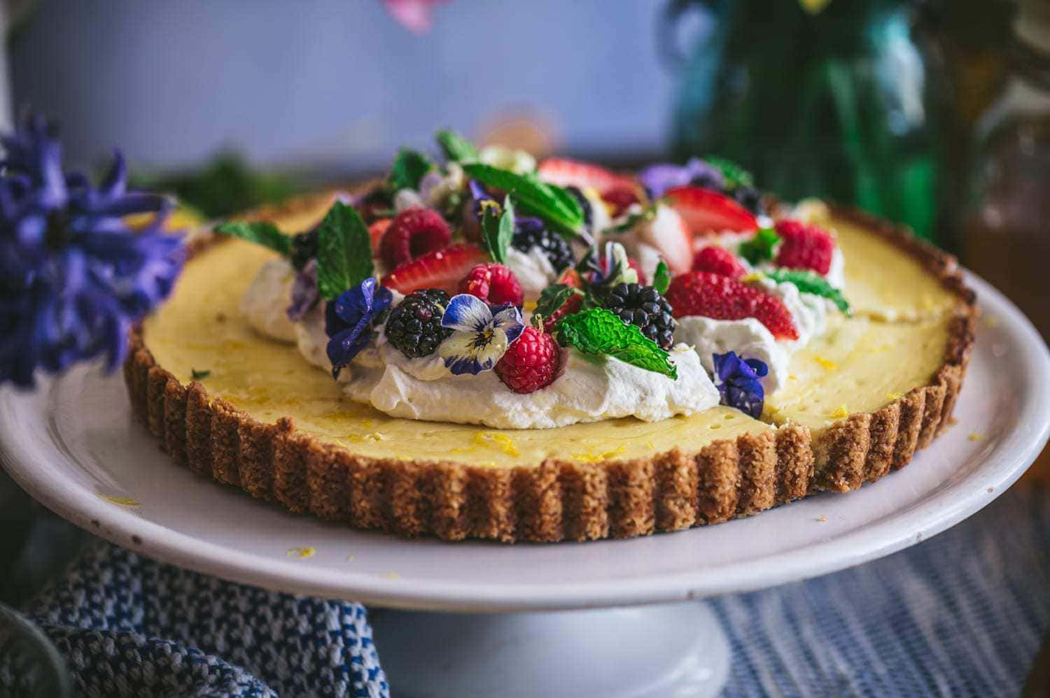 Ricotta Pie (Torta di Ricotta) with Lemon and Honey Fare Isle