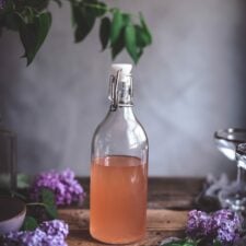 Lilac Gin Fizz Cocktail