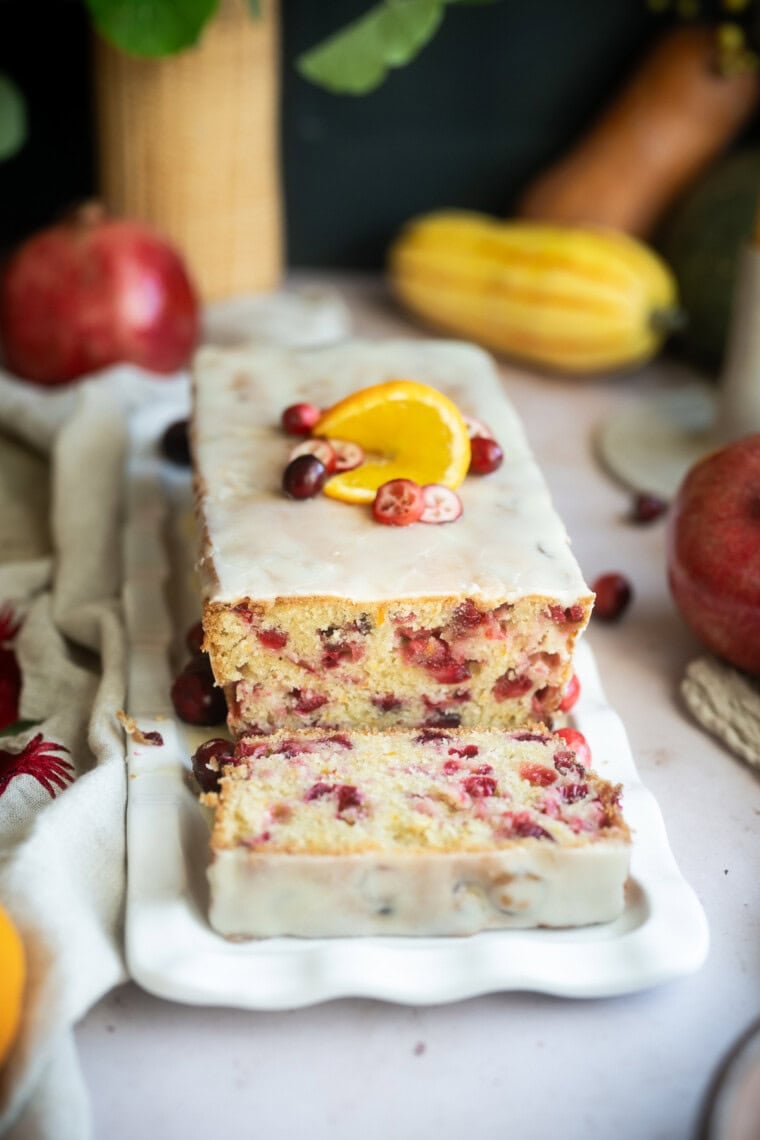 Easy One Bowl Cranberry Orange Loaf Cake Recipe - Fare Isle